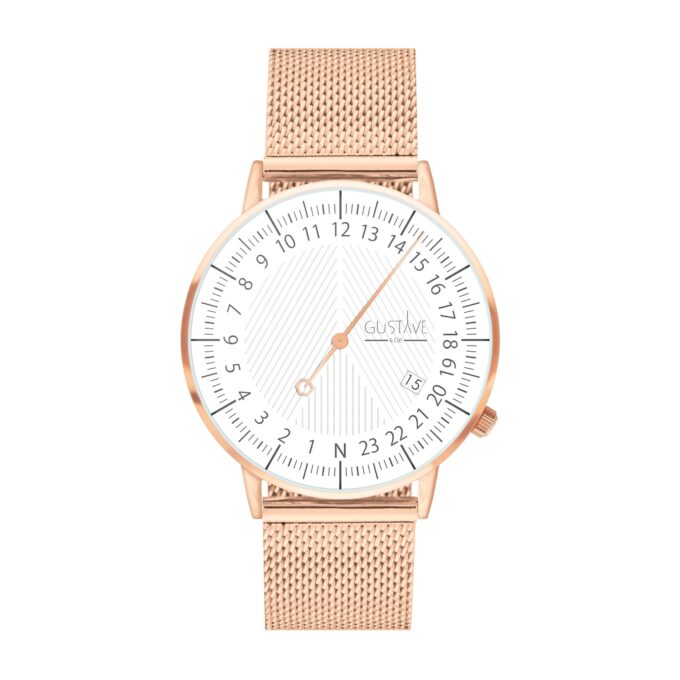 Montre 24H André Or Rose & Blanc