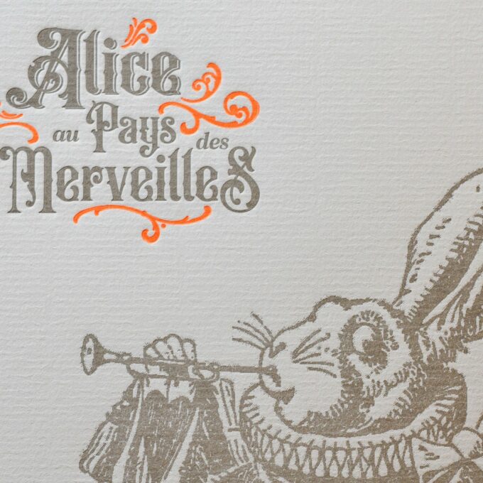 Affiche Lapin à la Trompette - Alice au Pays des Merveilles