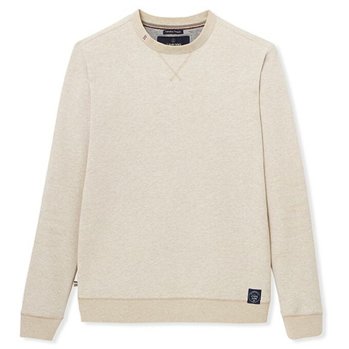 Paul - Sweat piqué beige