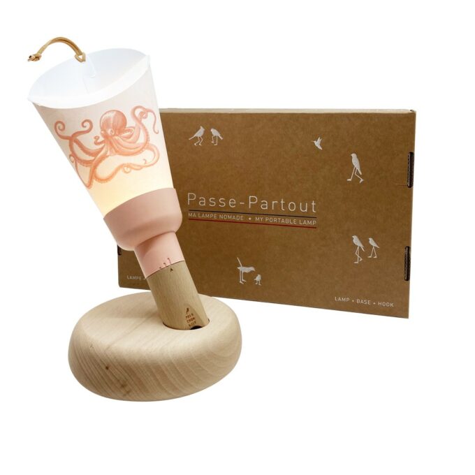 Coffret lampe nomade - Octopia Rose poudré