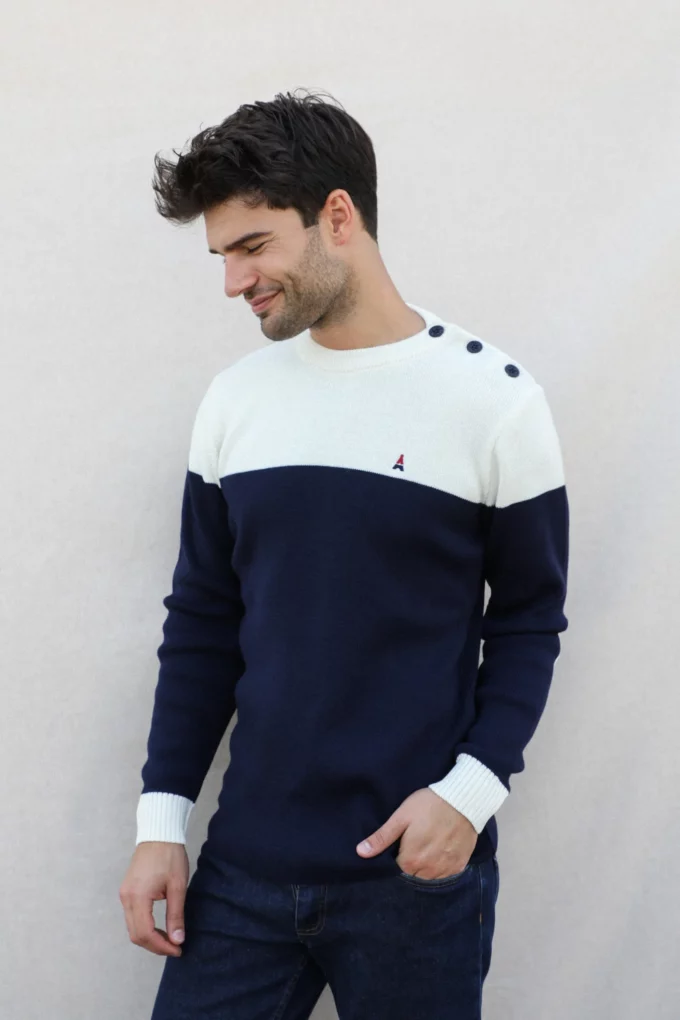 Pull Martin bicolore - Maison FT