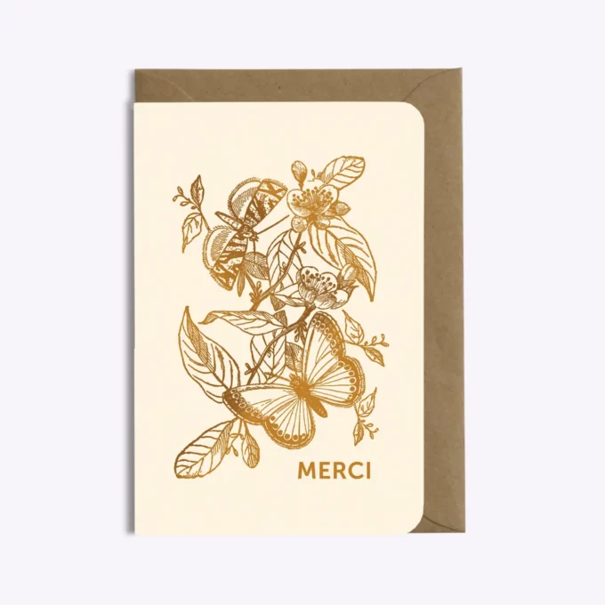 Carte Merci papillons