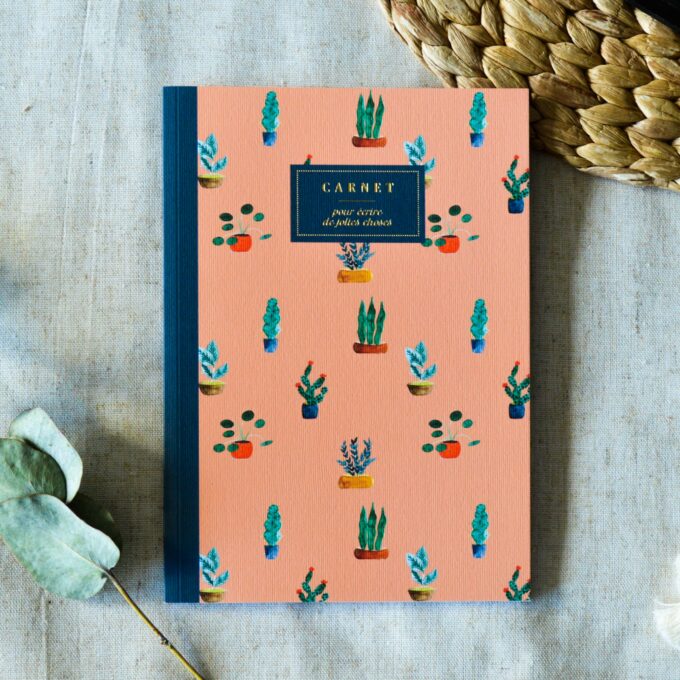 Les plantes Carnet A5 - Bleu Coquille