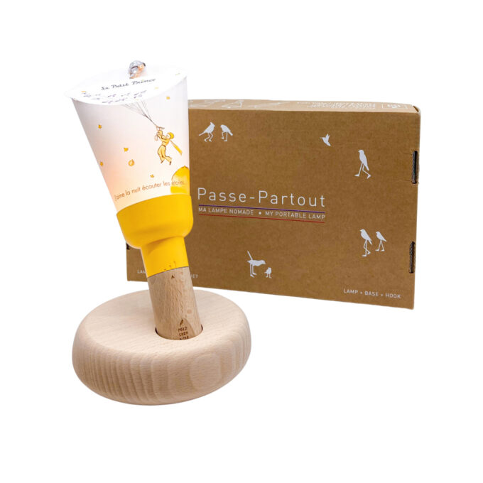 Coffret lampe nomade - Le petit Prince prend son envol - Jaune