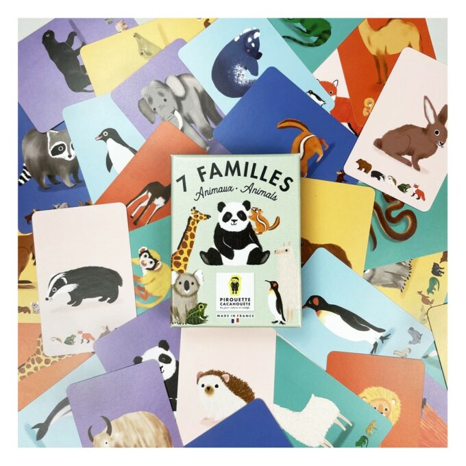 Jeu de 7 familles Animaux - Pirouette Cacahouète