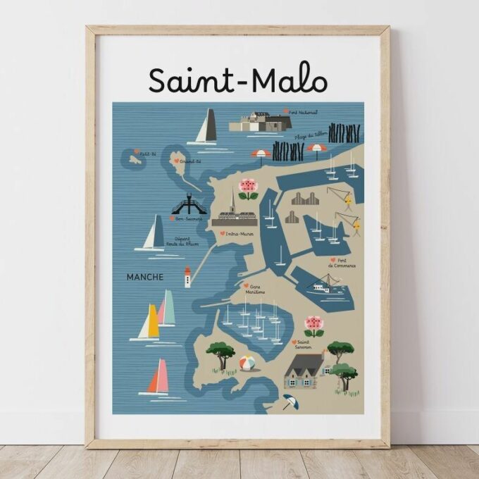 Saint Malo - Carte Côtière