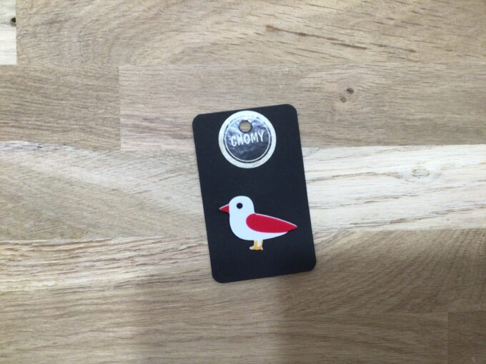 Broche mouette Unies - Rouge